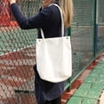 thumbnail image 3 of Sonducket Bolso de mano de pana para mujer, bolso de hombro ligero, bolsas de compras de gran capacidad, almacenamiento, bolsos informales Retro, Bolsas de mensajero y de hombro Blanco, 3 of 6