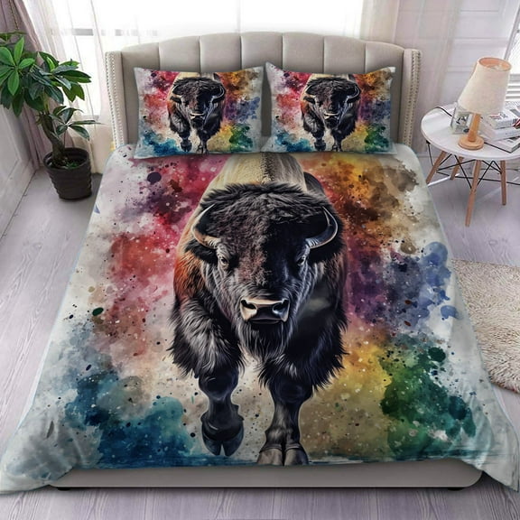 3D Animal Print Comforter Set – Twin Full Queen King Size Wild Animal Bedding 3pcs for Kids Teens, Soft Breathable Quilt with 2 Pillowcases