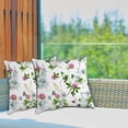 thumbnail image 5 of GZHJMY Decorative Throw Pillow Covers Set of 2, Flowers Meadow Grass Soft Pillow Cases, Square Cushion Cases Pillowcases for Sofa Bed Couch Car Home 20"x20" Home Decor, 5 of 5