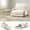 White, variant on Mr IRONSTONE Convertible Chair Bed, Foldable Lazy Sofa Sleeper Chair with Metal Frame and Armrests, 5-Position Adjustable Lounge Chair with Side Pockets, Grey