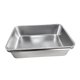 thumbnail image 4 of Caja de arena para gatos, arenero de acero inoxidable, arenero, orinal con parte superior abierta, suministros de metal para gatos de interior,, 4 of 8