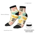 thumbnail image 6 of Fuzoiu Vintage Cup Print Adult Socks, Crew Moisture-wicking Socks, Unisex Cushion Crew Socks,Casual Sports Ankle Socks, 6 of 7