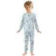 thumbnail image 6 of FORMRS Long Sleeve Top and Pants Pajama Set for Niños 2-Piece Sleepwear, Sizes 18M-8Y, Blue Octopus Pattern, 6 of 6