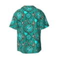 thumbnail image 2 of Haiem Boho Dreamcatcher Men's Casual Shirts Short Sleeve Button Down Shirts Fashion Textured Summer Beach Shirt-4X-Large, 2 of 7