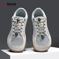 thumbnail image 5 of Men’s Wide Toe Box Barefoot Sneakers – Breathable Reflective Mesh Running Shoes with Non-Slip Rubber Sole, Quick-Lace Comfort Trainers for Gym, Walking & Outdoor Sports, 5 of 9