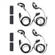 thumbnail image 1 of 4 Piezas Mini Walkie Talkie 400-470MHz Radio Bidireccional 3W Transceptor Auricular Auricular Orejera Alimentado por USB, 1 of 4