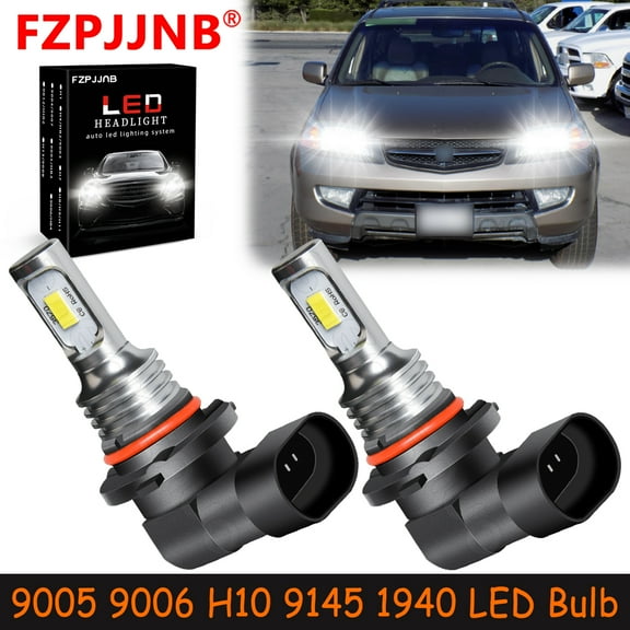FZPJJNB for Acura Mdx 2001-2003 White LED Headlights Bulb Low Beam,9005 HB3 9006 HB4 9145 9140,YHB,C05