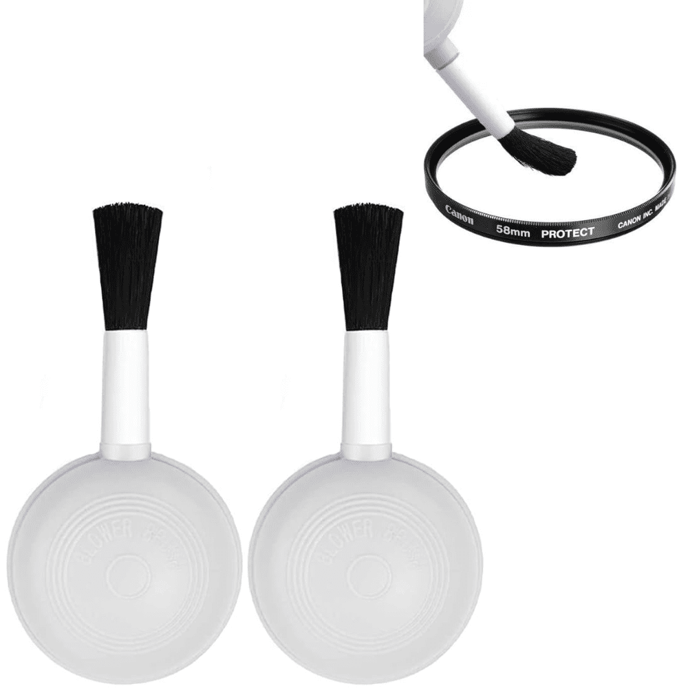 2 Air Dust Blower and Soft Brush for Digital Camera Lenses LCD Screens and Cleaning Keyboards
