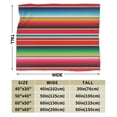 thumbnail image 3 of Kll Fleece Blanket Plush Throw Blanket Mexican Serape Blanket Stripes,Soft Fuzzy Cozy Flannel Blanket For Couch Sofa Bed.(40"X30"), 3 of 9