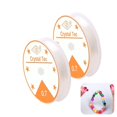 thumbnail image 1 of Set Of 2 Spool 0.7 Mm Elastic Jewellery Thread, Crystal Elastic Cord, Jewellery Thread, Bead Jewellery, Bracelets Crafts, 1 of 1