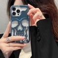 thumbnail image 1 of Funda de calavera de esqueleto de lujo para iPhone 14, 13, 12, 11 Pro Max, fundas de teléfono a prueba de golpes, cubierta trasera, cámara de protección completa, Funda hueca de TPU Fivean unisex, 1 of 2