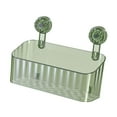 thumbnail image 4 of Cesta de ducha con ventosa, organizador de baño, montaje en pared, estante de almacenamiento moderno, cesta de ducha con succión para apartamento, ino Verde, 4 of 8