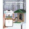 thumbnail image 2 of Comedero para pájaros isYoung con cámara IA 2.5K y energía solar IP65, 2 of 9