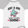 thumbnail image 4 of Inktastic Just a Girl Who Loves Skating Girls Baby Bodysuit, 4 of 5