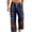 Dark Blue, variant on Bxsruta Mens Casual Pants Elastic Waist Boho Trousers Drawstring Loose Fit Summer Beach Lounge Pants