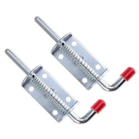 2 Pcs Tailgate Latch Fastener Lock Iron Assembly for Utility Trailer Stainless Steel