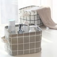 thumbnail image 4 of Cotton Linen Small Storage Box Cloth Toys Make Up Multipurpose Foldable Organizer Basket Bakul Serbaguna, 4 of 10