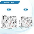 thumbnail image 4 of FORMRS 13-13.3 inch Laptop Sleeve Case Soft Carrying Quilted Computer Bag Cover, Black Cartoon Snowmen, 4 of 7