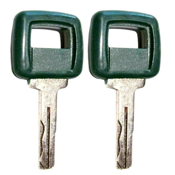 2 Pack Ignition Keys for Volvo Loader Articulated Hauler A20C, A25C, A30C, A35C, A40, DA25D, DA30D, A35D, A40D, A25D Laser Cut 11039228, 17225331 (2)
