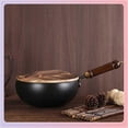 thumbnail image 5 of Cast Iron Pan - Iron Wood Cookware |  Non-Stick Hand-Forged Japanese Frying Pan With Lid, Flat Bottom, Naturals Cooking, 5 of 9