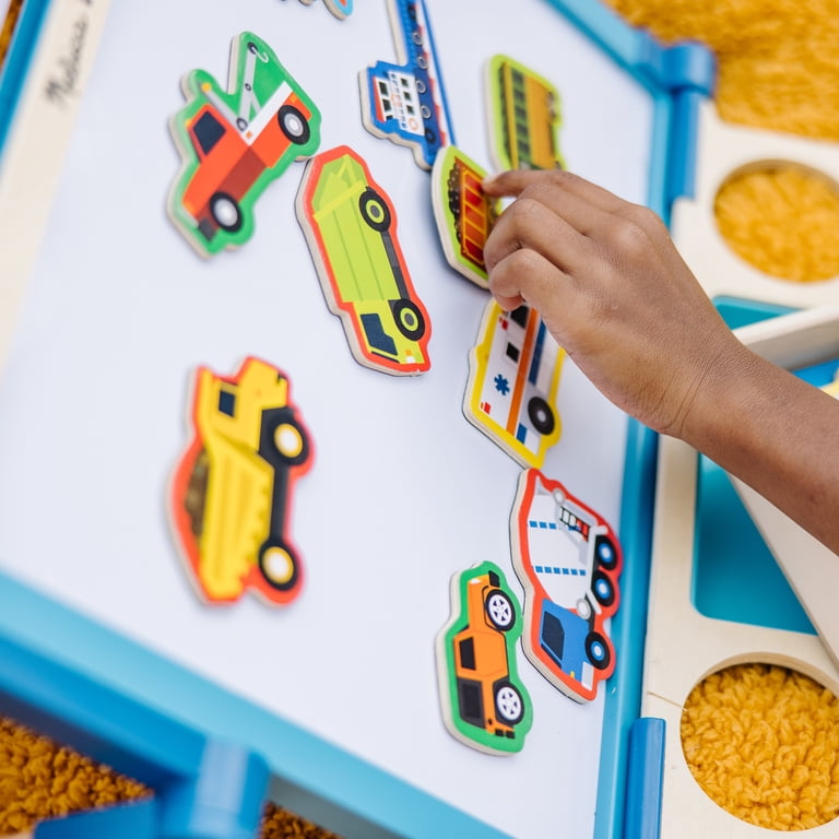 Melissa & Doug Wooden Magnets Vehicles Toy Set - Walmart.com