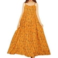 thumbnail image 2 of Lilgiuy Women Casual Sleeveless Loose Floral Printed Long Maxi Beach Swing Dress, 2 of 5