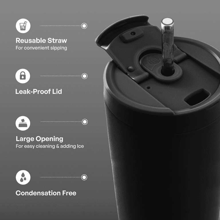 TAL Stainless Steel Hudson Tumbler with Straw 40 fl oz