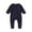 Navy, variant on Bovxnpu Fall Winter Newborn Bodysuit, Infant Footed Pajamas Footie, Children's Long Sleeved Long Crawling Clothes born Jumpsuit With Zipper Foot Bag Fart Bag Crawling Clothes Pajama