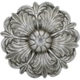 thumbnail image 4 of MERIVILLE Set of 2 Fleur Window Drapery Medallion Holdbacks, Curtain Tiebacks, Wall Hook, Tassel Holder, Pewter, 4 of 5