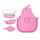 thumbnail image 2 of Juego de cocina para niños Sunnimix Delantal y gorro de cocinero para niños escocesa roja, 2 of 8