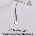 thumbnail image 5 of Wall Light with Charging USB Interface, Wall Mounted Light for Bedroom Bedside Reading, Adjustable LED Spotlight, Metal Wall Sconce, Gentle on the Eyes, Easy &amp; Quick, 5 of 5