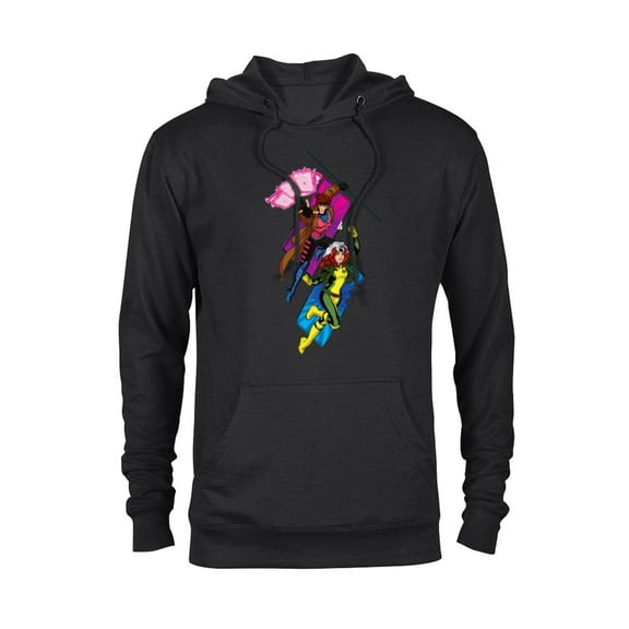 Marvel Studios X-Men ’97 Gambit and Rogue Super Hero Team-Up- Pullover Hoodie for Adults - Customized-Black