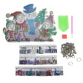 thumbnail image 2 of DIY Rhinestone Painting Pendant, Bright Colors Lovely Appearance Christmas Rhinestone Painting Pendant Complete Tools  For Decoration For Gifts, 2 of 8