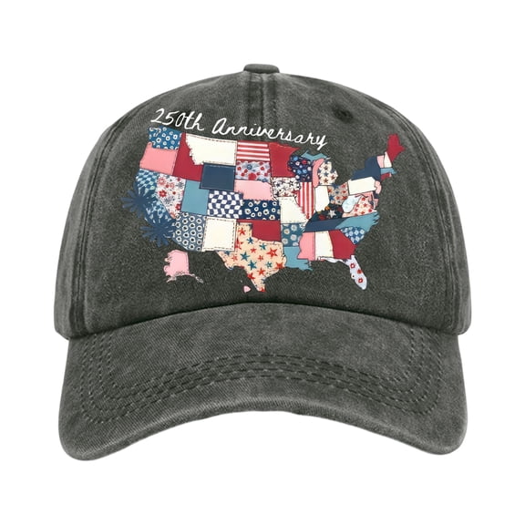 US 250th Anniversary Celebration Hat 1776-2026 4th of July Patriotic Cap USA American Flag Distressed Hat Adjustable Casual Cap for Men Women Outdoor Events,Camouflage Green
