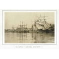thumbnail image 2 of Waltz, Anne 18x14 White Modern Wood Framed Museum Art Print Titled - Amsterdam harbour 1890, 2 of 4