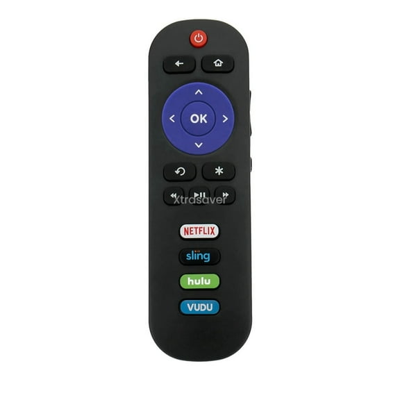 Xtrasaver Replacement Remote for All TCL Roku TV with Sling and Hulu Shortcuts - NOT COMPATIBLE WITH ROKU STICK OR ROKU BOX