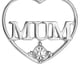 thumbnail image 3 of Ndcxsfigh Collar para Mamá Collar Con Corazón Amor Regalo Del Día La Madre para Mamá (plateado), 3 of 9