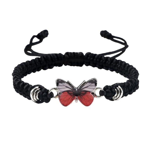 Xihbxyly Pulsera de Pareja Tejida a Mano, Regalo de Amistad Ajustable, Cuerda de Seda Suave, Cómoda, Diseño Único, Regalo de Cumpleaños, Joyería Multiusos, Longitud de 16 a 32 Cm.