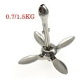thumbnail image 2 of Boat Anchor Inflatable Boat Stainless Steel Iron Metal Anchor For Boat Dinghy Raft Fishing Boat 0.7kg/1.5kg ,Long Lasting, 2 of 7