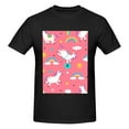 thumbnail image 4 of Bingfone Yoga Unicorn Men'S Loose Fit Short-Sleeve Pocket T-Shirt, 4 of 7