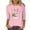 Z13-Pink, variant on YUEHUA Women's Happy Easter Shirt Crew Neck 3/4 Sleeve Funny Tops Rabbit Graphic Colored Eggs Print Tee T-Shirts Easter Day Gifts