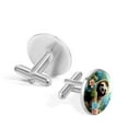 thumbnail image 3 of Sloth Men's Stainless Steel Shirt Cufflinks for Formal Attire and Special Occasions, 3 of 6