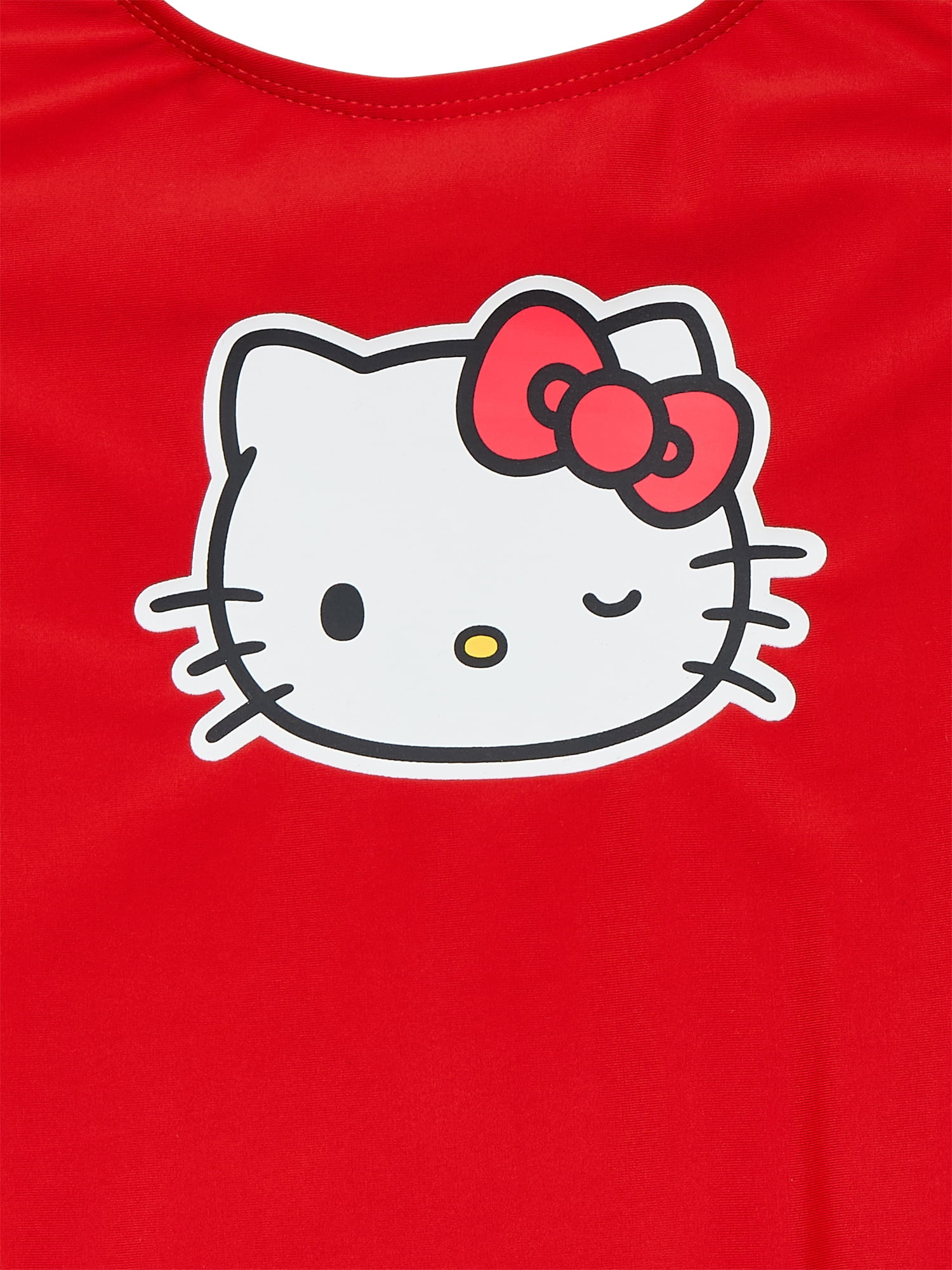 Wonder Nation Girls Hello Kitty Character One Piece Swimsuit, Sizes 4-12
