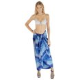 thumbnail image 4 of HAPPY BAY Women's Beach Wrap Bikini Swimwear Swim Cover up Skirt Bathing suit Summer Wraps Beachwear Sarong Coverups Swimsuits for Women One Size Blue, Tie Dye, 4 of 4