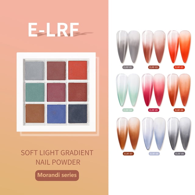 Heliisoer Nail Enhancement Powder, Lazy Person Gradient Powder, Ins Solid Mirror Powder, Rouge Colo, Nail Glitter Powder
