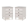 thumbnail image 6 of Walker Edison Madeline 3-Drawer Nightstand, White, Set of 2, 6 of 12