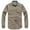 Khaki, variant on Men's Outdoor Performance Long Sleeve Shirt Lightweight Breathable UPF Sun Wicking Travel Hiking Camping Dark Gray M