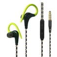 thumbnail image 4 of Guardoinrt Écouteurs de Sport Étanches Stéréo pour Téléphone Intelligent Réduction de Bruit Résistants à la Transpiration Casque de Musique Portable Mains Libres Vert 5ensemble, 4 of 6