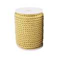 thumbnail image 1 of AMLESO 20 Yards Twisted Cord Rope 6mm 3 Braided Cord Decorative Silk Rope for Christmas Aureate, 1 of 8