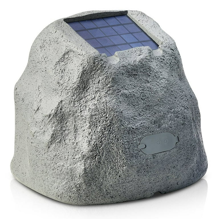 iHome Audio iHRK-500LTMS Rechargeable Bluetooth Outdoor Solar Rock